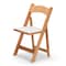 Atlas Commercial Products Wood Folding Chair, Natural with White Pad WFC5NTWC - alternate 1